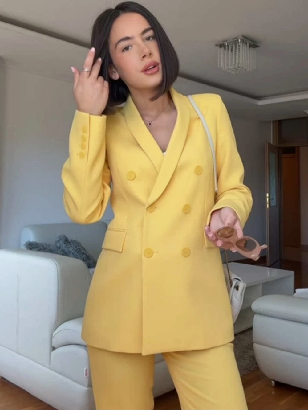 ZARA  BLAZER YELLOW Size XS